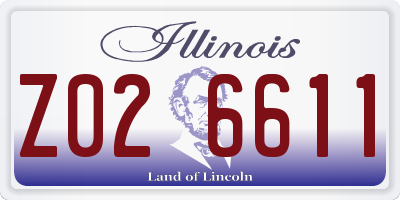 IL license plate Z026611