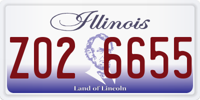 IL license plate Z026655
