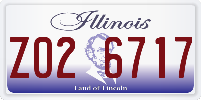 IL license plate Z026717