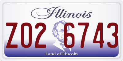IL license plate Z026743