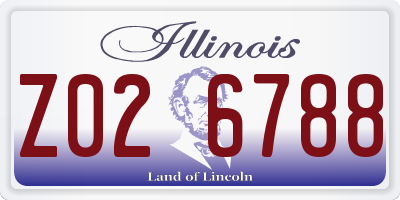 IL license plate Z026788