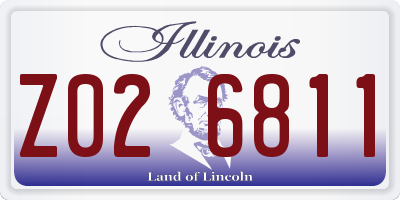IL license plate Z026811