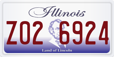 IL license plate Z026924