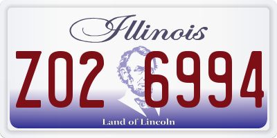 IL license plate Z026994