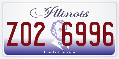 IL license plate Z026996