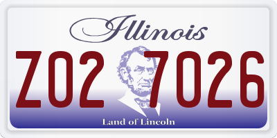 IL license plate Z027026