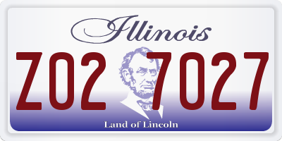 IL license plate Z027027
