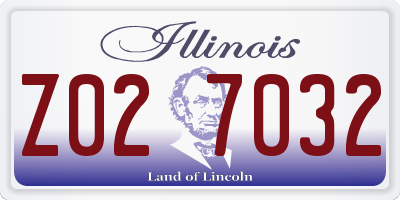 IL license plate Z027032