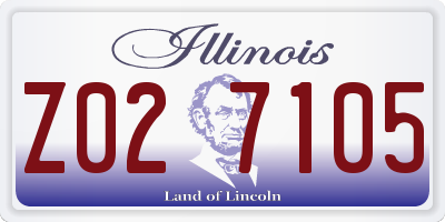 IL license plate Z027105