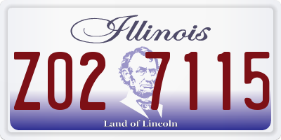 IL license plate Z027115