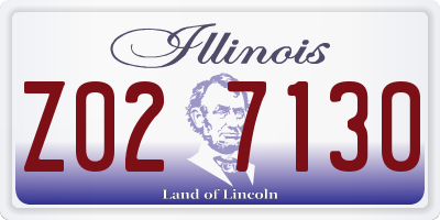 IL license plate Z027130