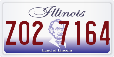 IL license plate Z027164