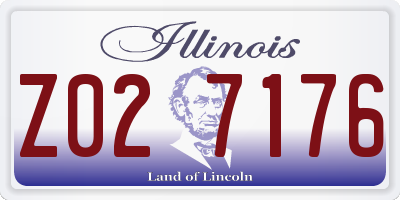 IL license plate Z027176