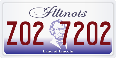 IL license plate Z027202