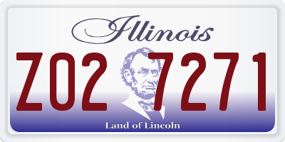 IL license plate Z027271