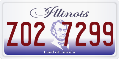 IL license plate Z027299