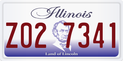 IL license plate Z027341