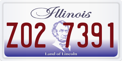 IL license plate Z027391