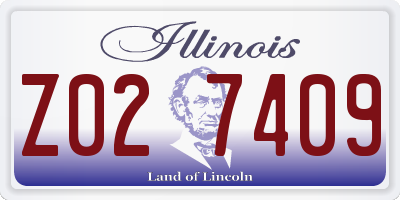 IL license plate Z027409