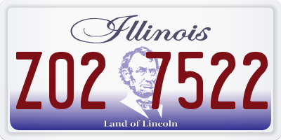 IL license plate Z027522