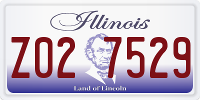 IL license plate Z027529