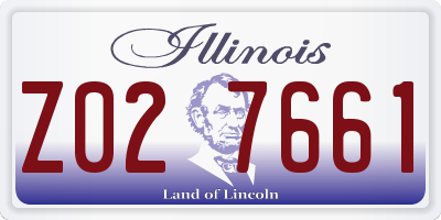 IL license plate Z027661