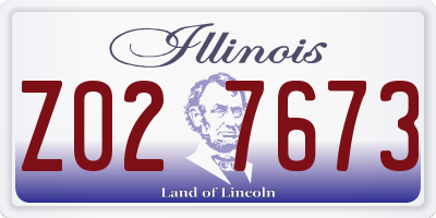 IL license plate Z027673