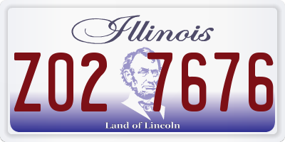 IL license plate Z027676
