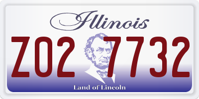 IL license plate Z027732