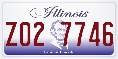 IL license plate Z027746