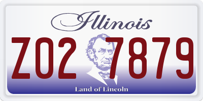 IL license plate Z027879
