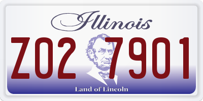 IL license plate Z027901