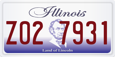 IL license plate Z027931