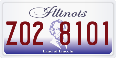 IL license plate Z028101