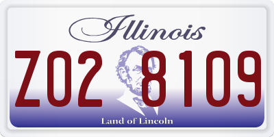 IL license plate Z028109