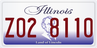 IL license plate Z028110