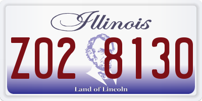 IL license plate Z028130