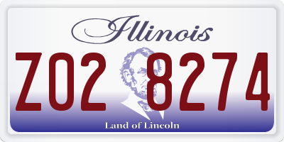 IL license plate Z028274