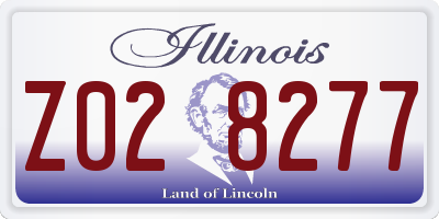 IL license plate Z028277