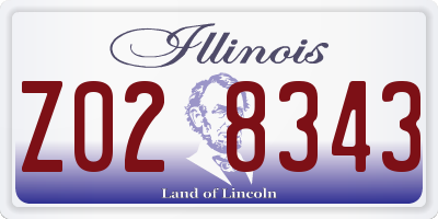 IL license plate Z028343