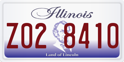 IL license plate Z028410