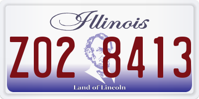 IL license plate Z028413