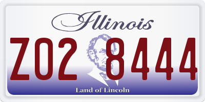IL license plate Z028444