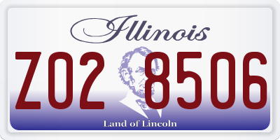 IL license plate Z028506