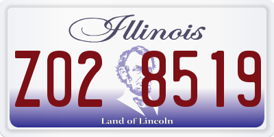 IL license plate Z028519