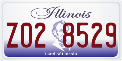 IL license plate Z028529