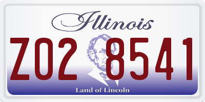 IL license plate Z028541