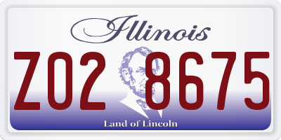 IL license plate Z028675