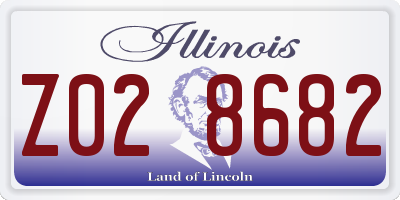 IL license plate Z028682