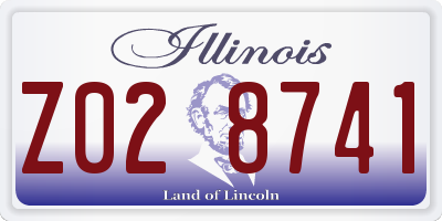 IL license plate Z028741